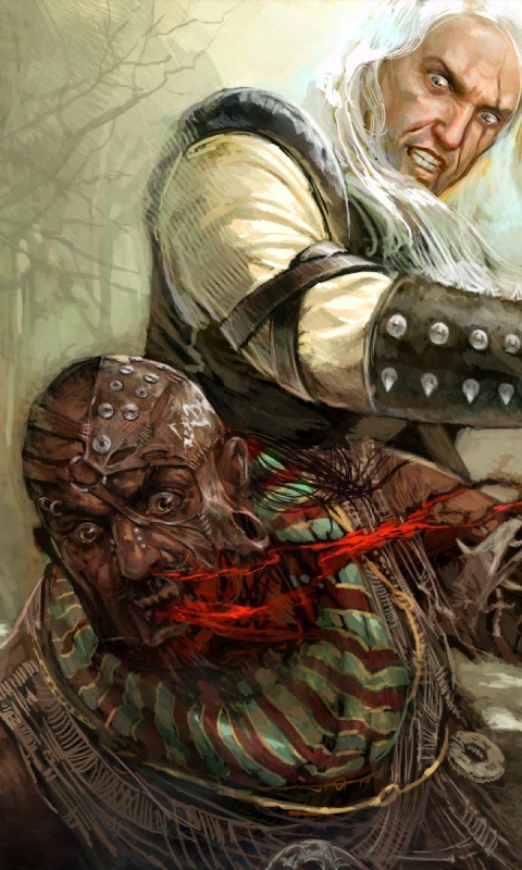 Геральт против Азара обои
