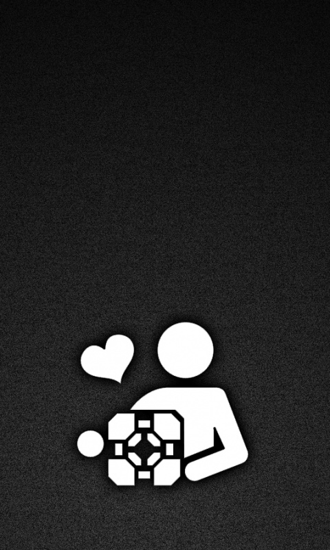 Ты и твой companion cube обои