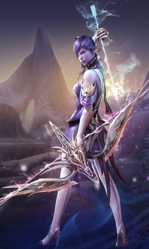 Эльфийка из Aion обои