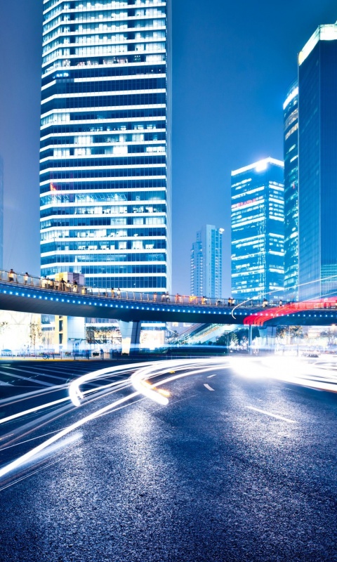 Ночной мегаполис обои