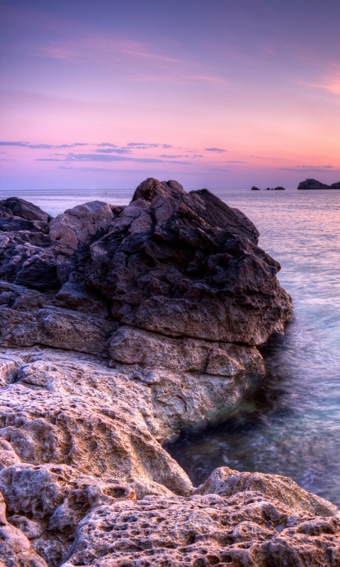 Закат на море обои