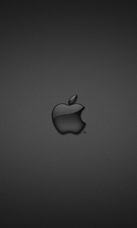 Логотип apple в стекле обои