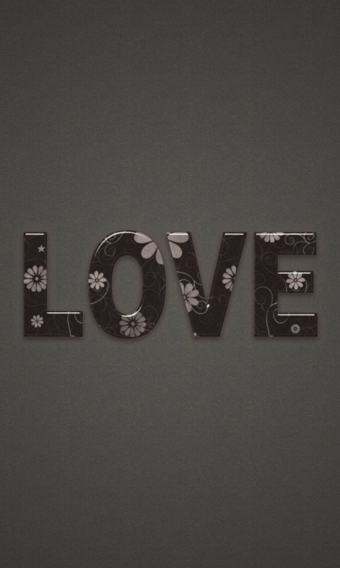 Любовь в минимализме обои