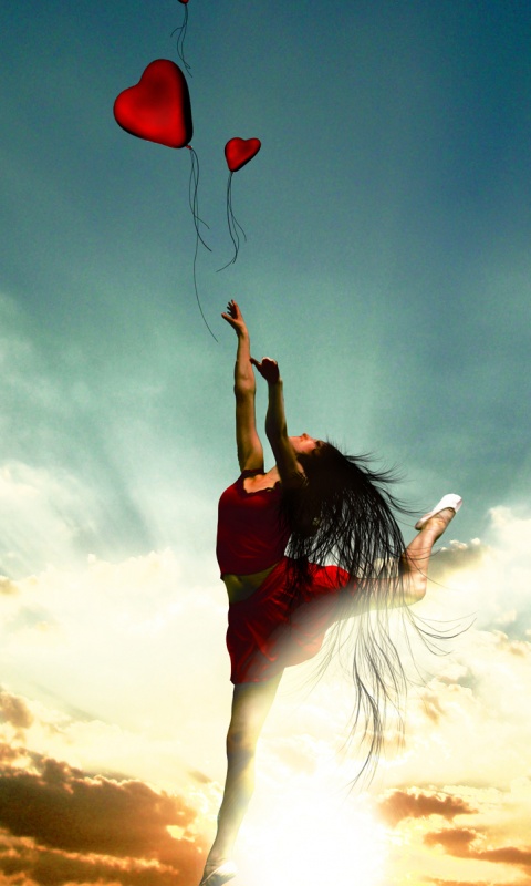 Отпускаяю сердце в небеса обои