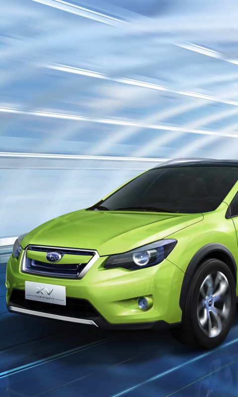 Субару в тоннеле обои