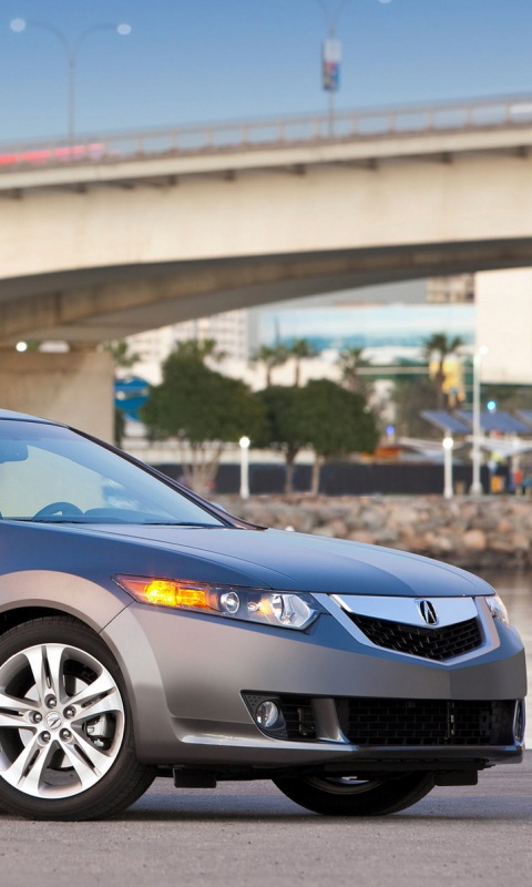 Acura на фоне моста обои
