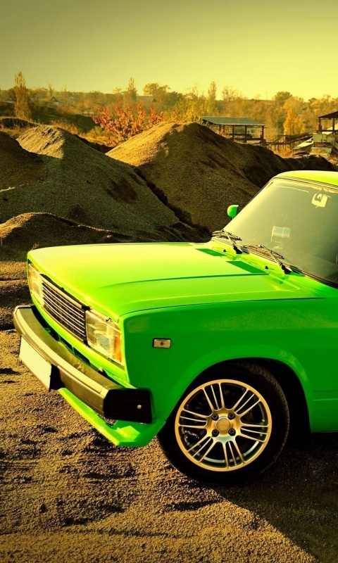 Кислотные жигули обои