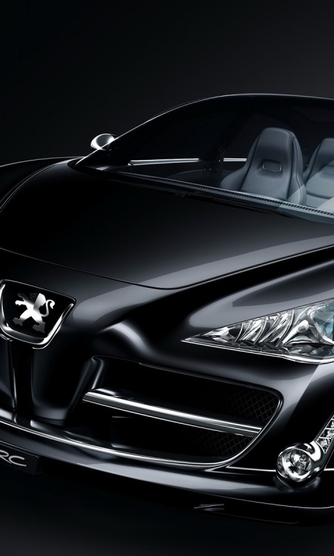 Чёрный Пежо обои