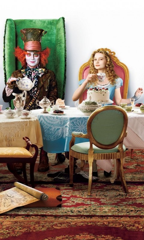 Чай в стране чудес обои