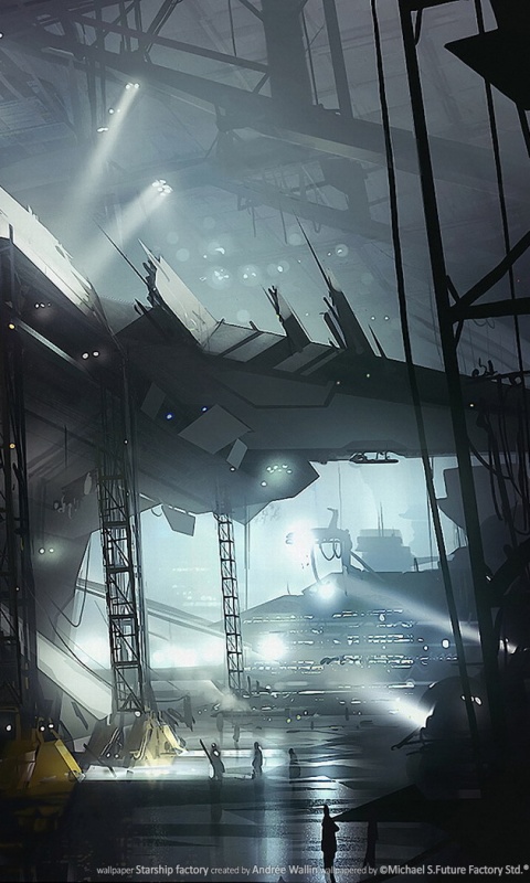 Сборка космического корабля обои