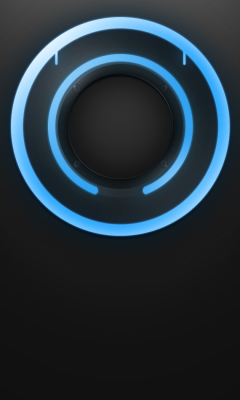 Диск из Tron на черном фоне обои