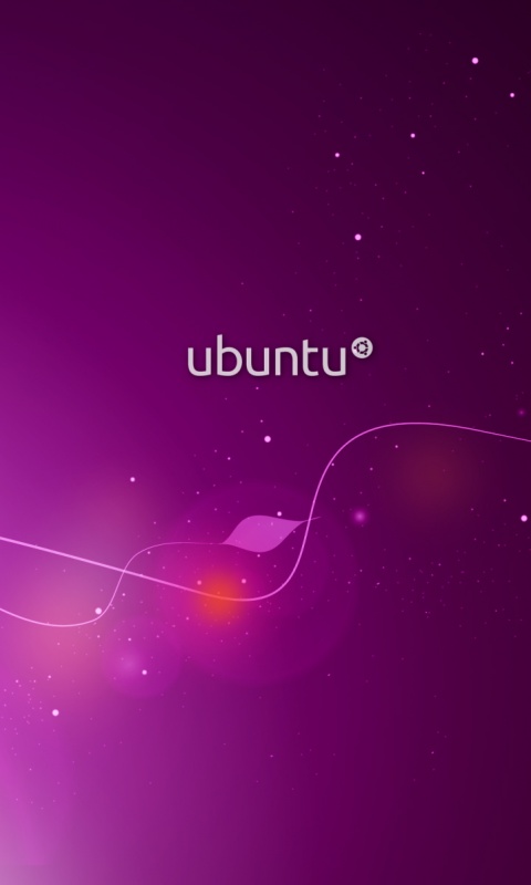 Сиреневые обои Ubuntu обои