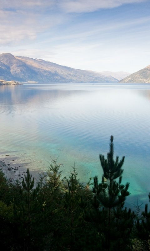 Безмятежное озеро в Новой Зеландии обои