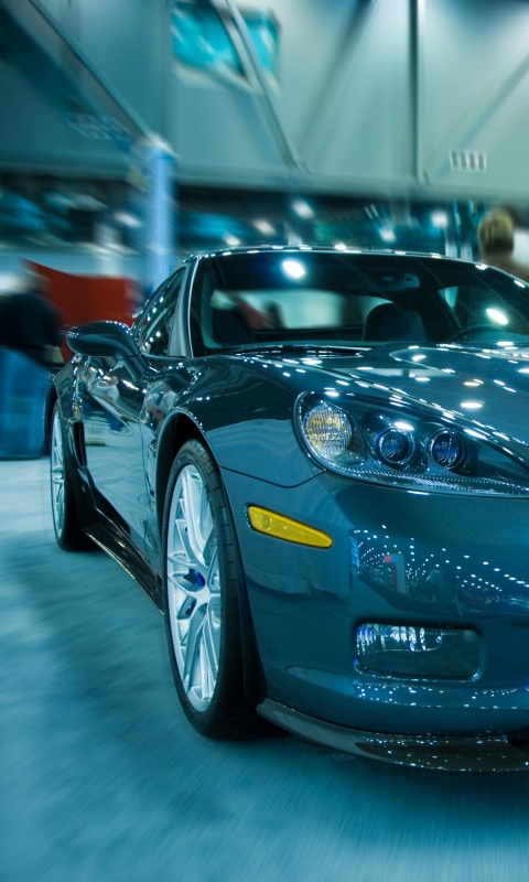 Машина на выставке обои