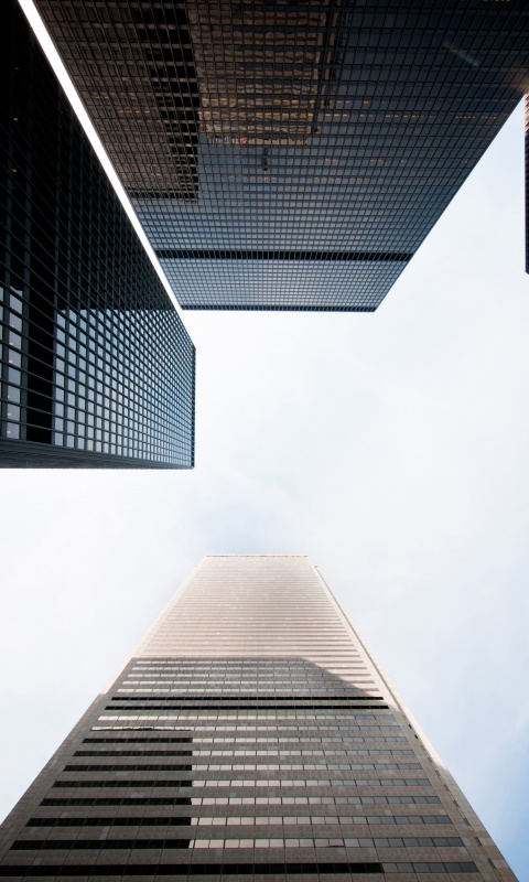 Небоскребы уходящие в облака обои