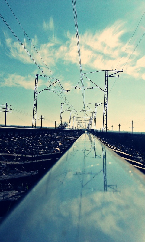Фото вдоль железной дороги обои
