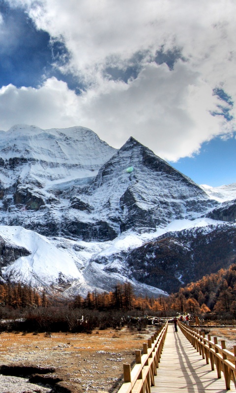 Дорога в горы обои