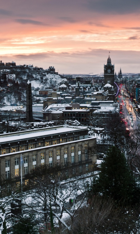 Вид на Эдинбург обои