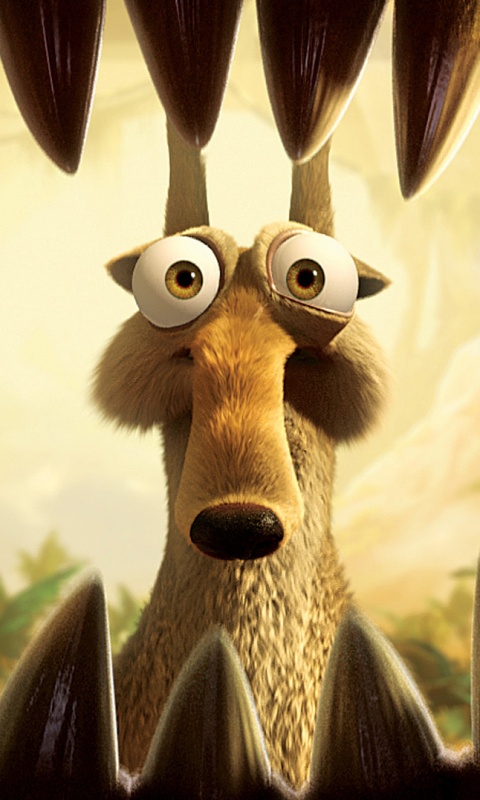 Скрэт и динозавр обои