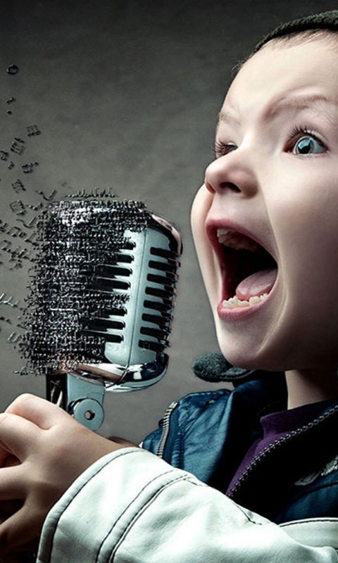 Экспрессивный певец обои