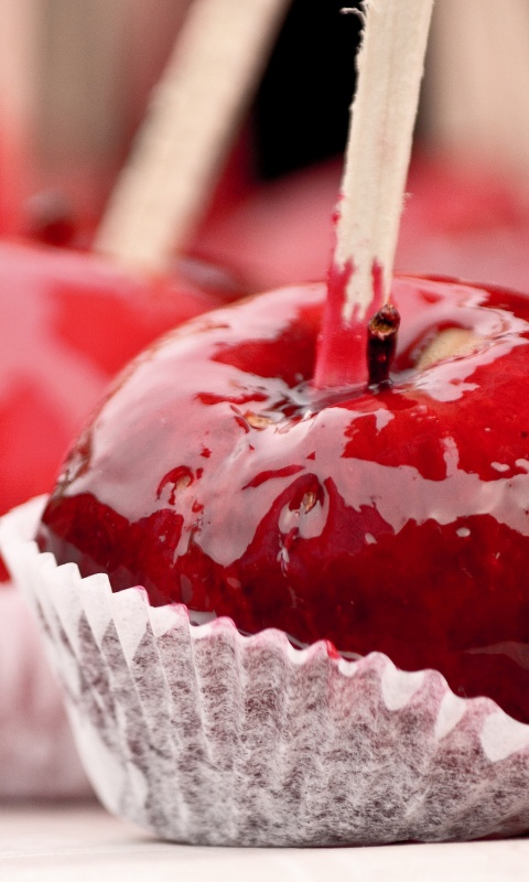 Яблочко в карамели обои