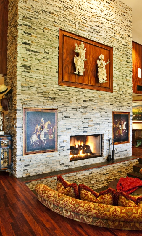 Интерьер гостинной обои