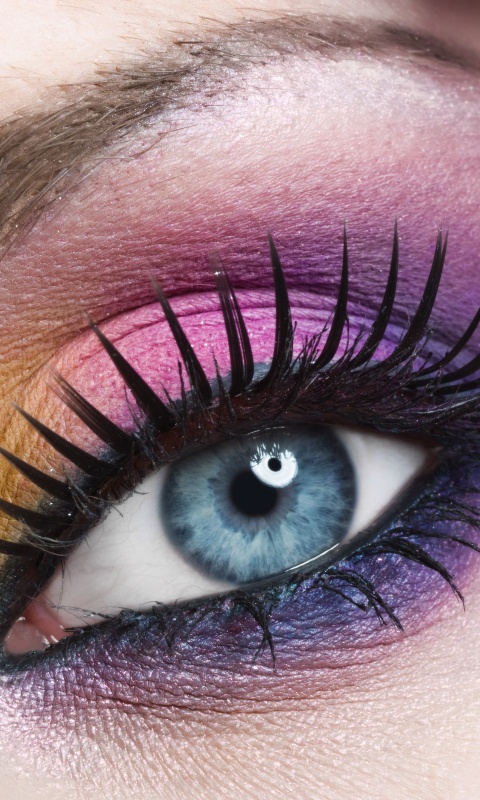 Макияж и цветок обои