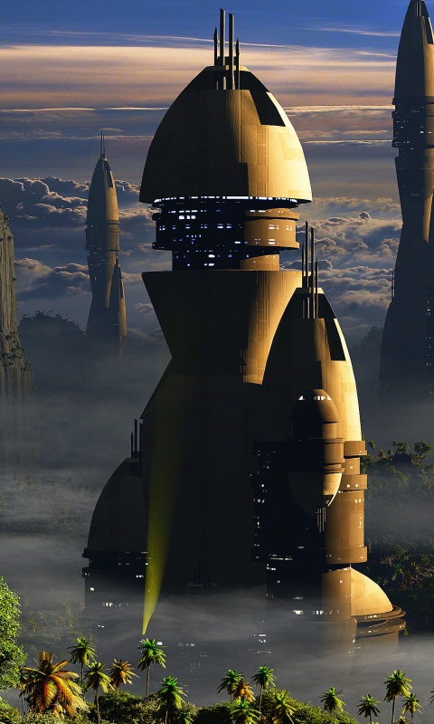 Город будущего обои