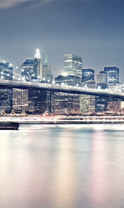 Огни ночного города обои