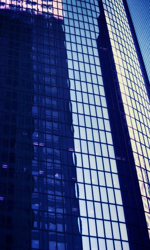 Стеклянная стена небоскреба обои
