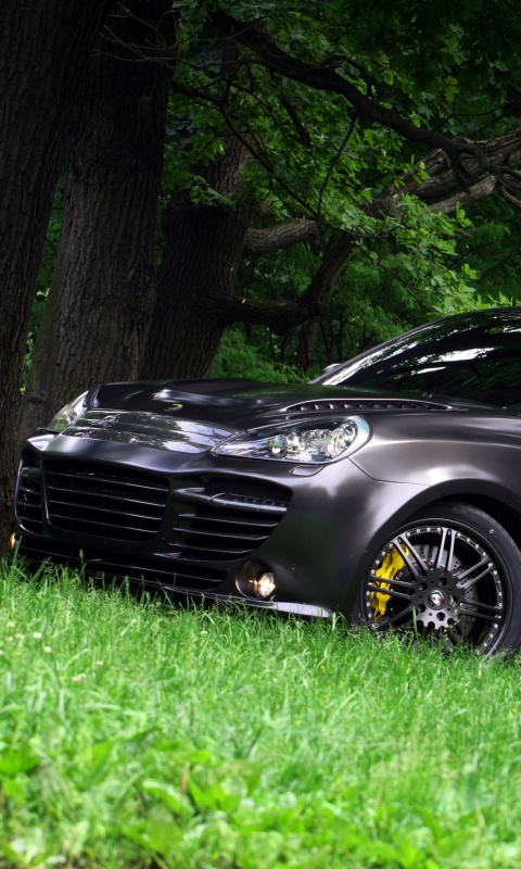 Концепт внедорожника в лесу обои