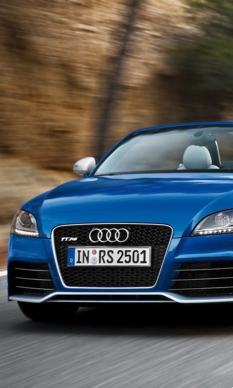 Кабриолет ауди: вид спереди обои