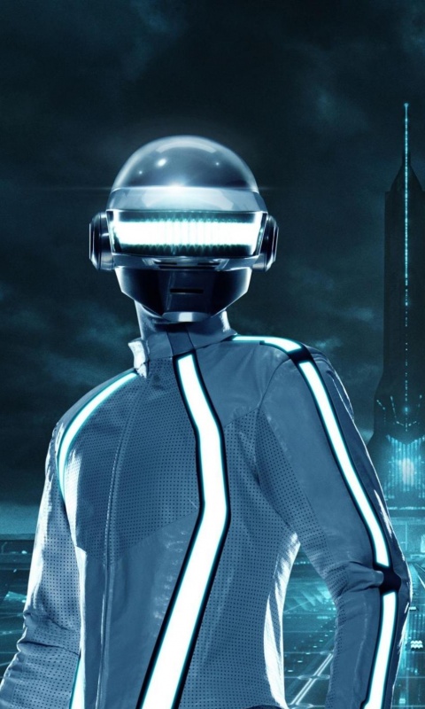 Daft Punk на съемках фильма TRON обои