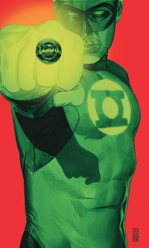 Зелёный фонарь рисунок обои