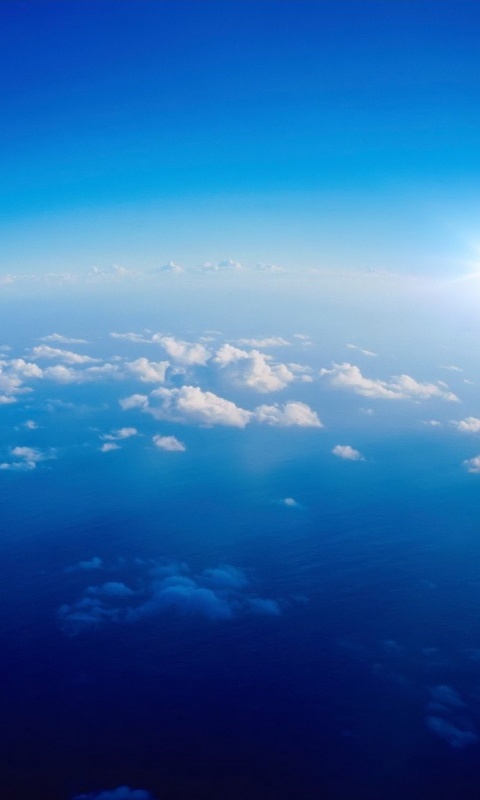 Вид с верхних слоёв атмосферы обои