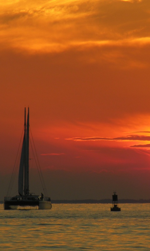 Празднование заката обои