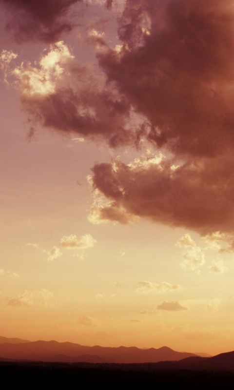 Горный закат обои