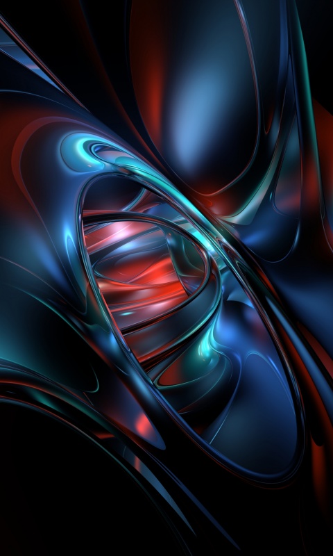 Темная переливчатая абстракция обои