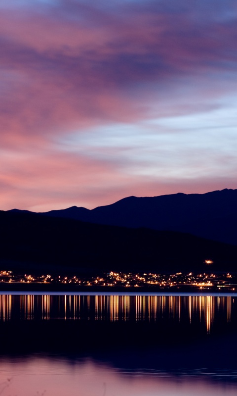 Закат на озере Юта обои