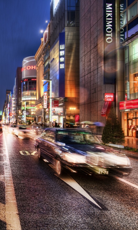 Ночное движение обои