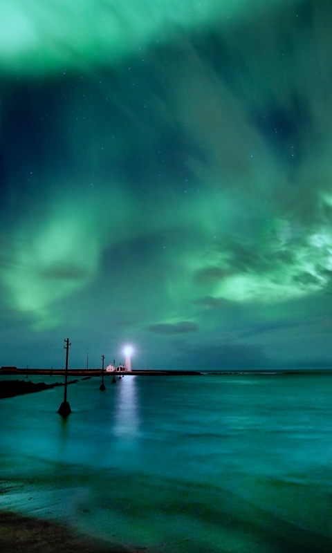 Ночь на севере обои