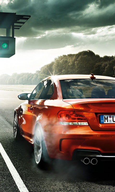 Оранжевый BMW серии M обои