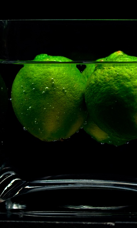 Лайм в стакане обои