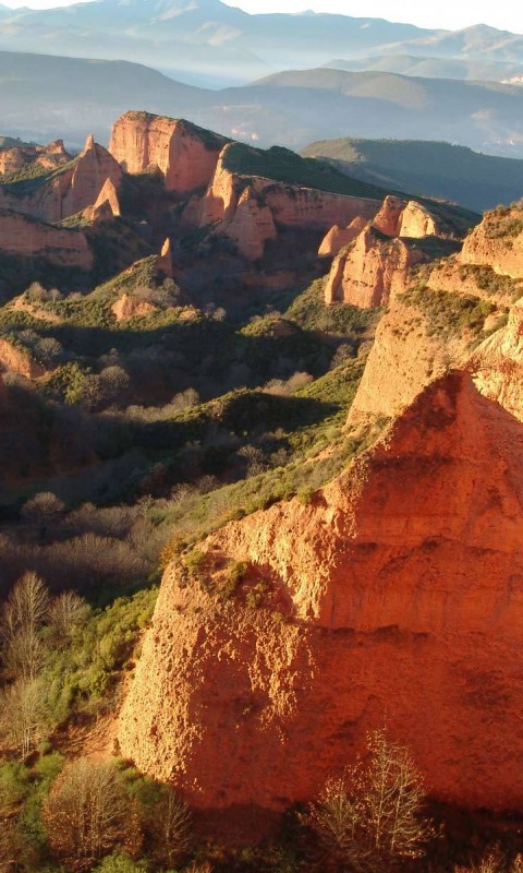 Скалы на рассвете обои