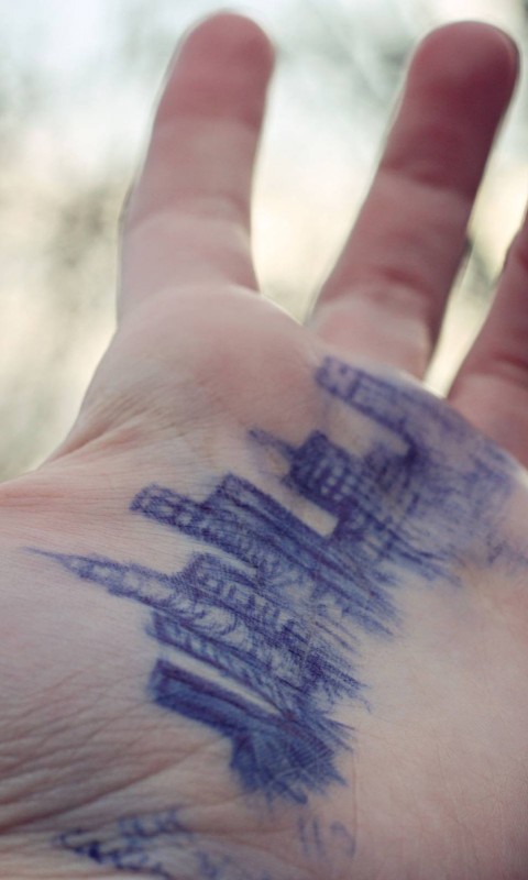 Город на ладони обои