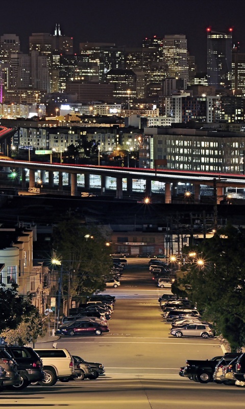 Вечерний город обои