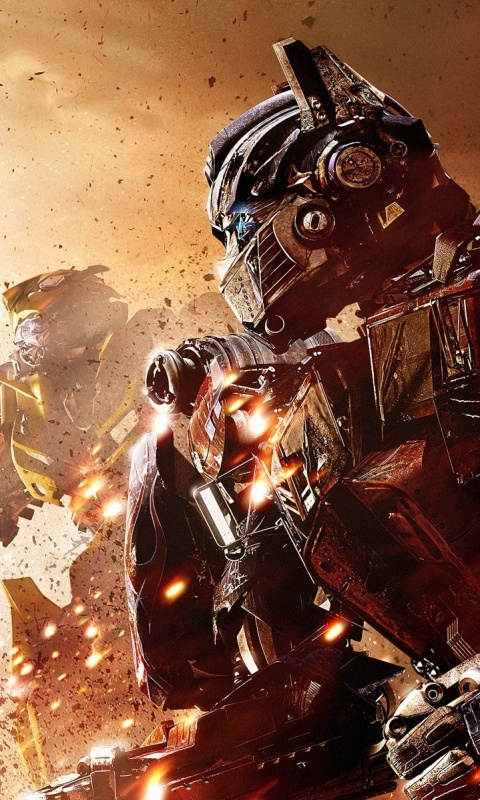 Оптимус Прайм и Бамблби обои