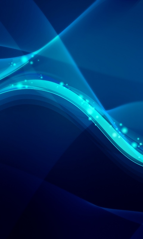 Синяя абстрактная волна обои