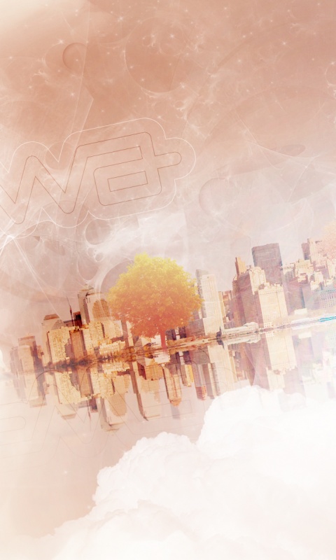 Абстрактный город обои