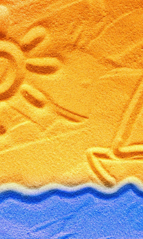 Рисунки на песке обои